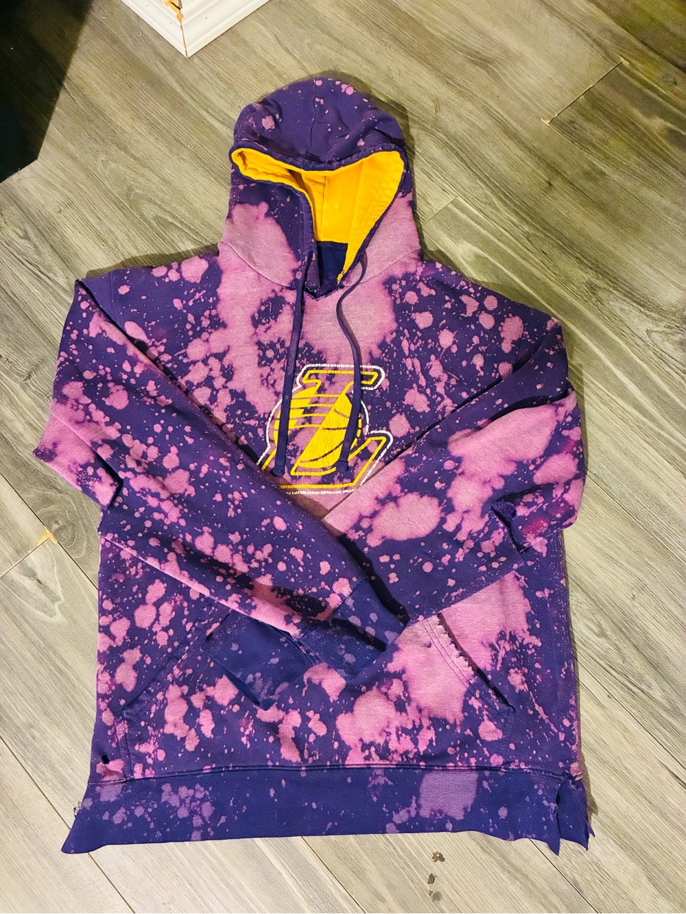 Custom Los Angeles Lakers (Kobe Bryant) Pullover Hoodie #24